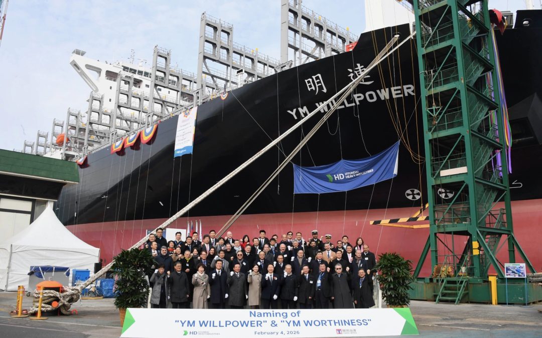 Finsea alla cerimonia di battesimo delle nuove portacontainer dual-fuel LNG di Yang Ming